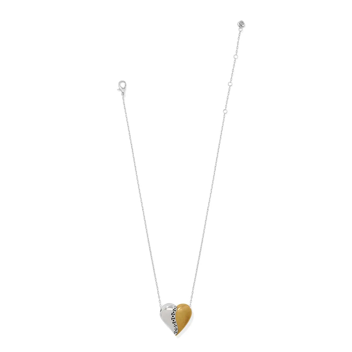 Brighton Inner Circle Curvy Heart Necklace