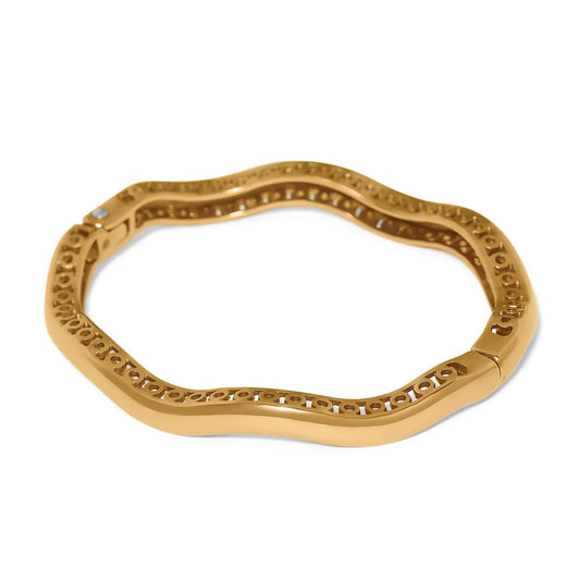 Brighton Inner Circle Slim Hinged Bangle Gold or Silver