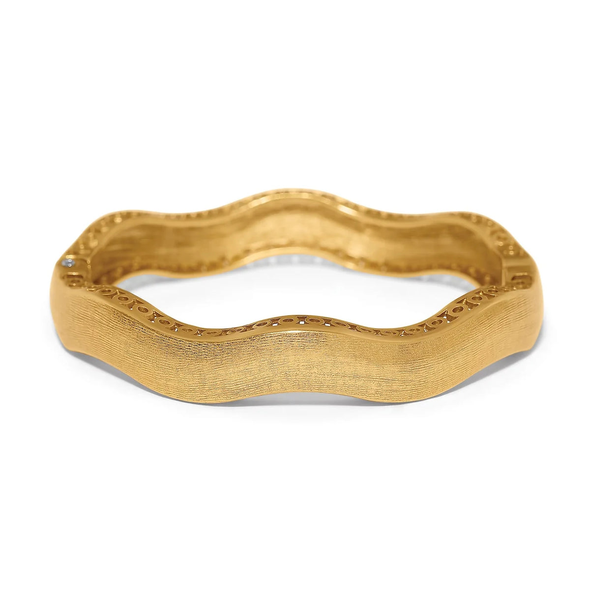 Brighton Inner Circle Wide Hinged Bangle Silver or Gold
