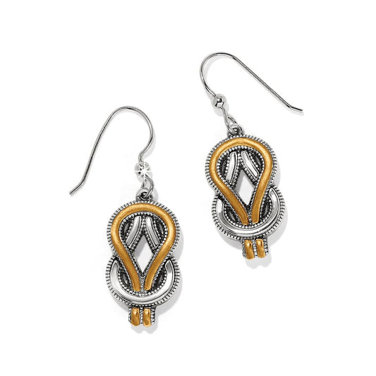 Brighton Interlok Harmony Two Tone French ire Earrings