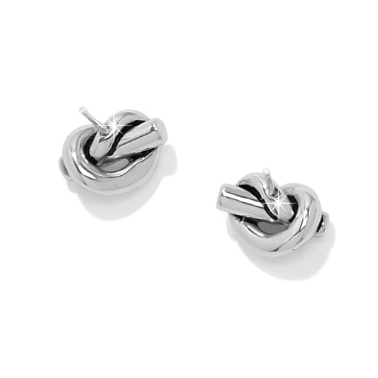 Brighton Interlok Single Knot Mini Earrings