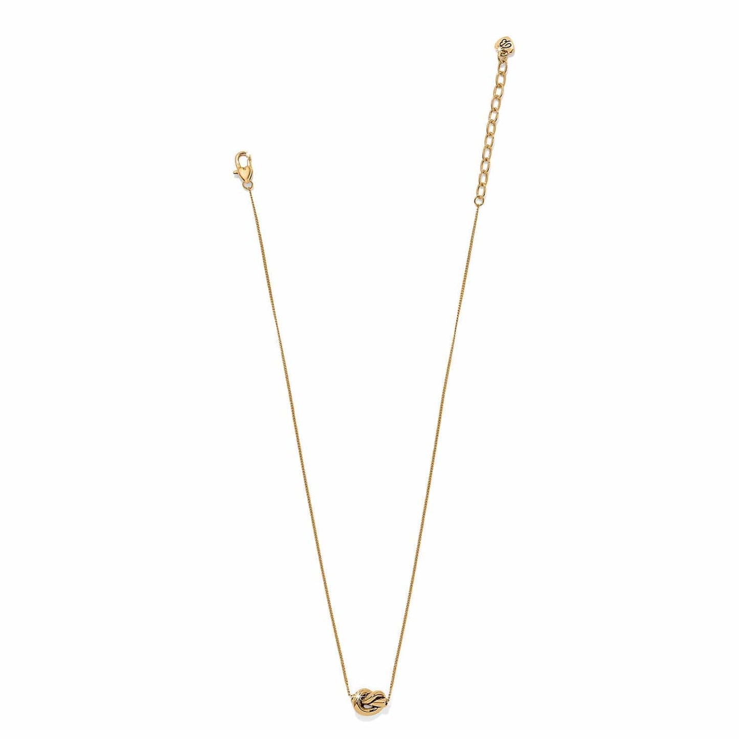 Brighton Interlok Single Knot Mini Silver Necklace