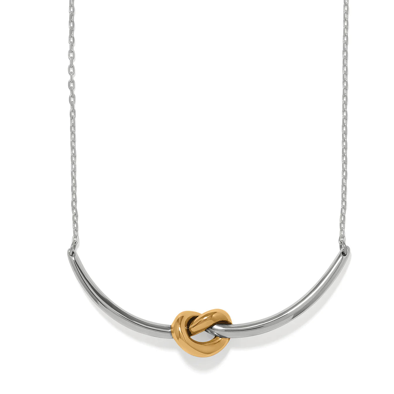 Brighton Interlok Single Knot Two Tone Necklace