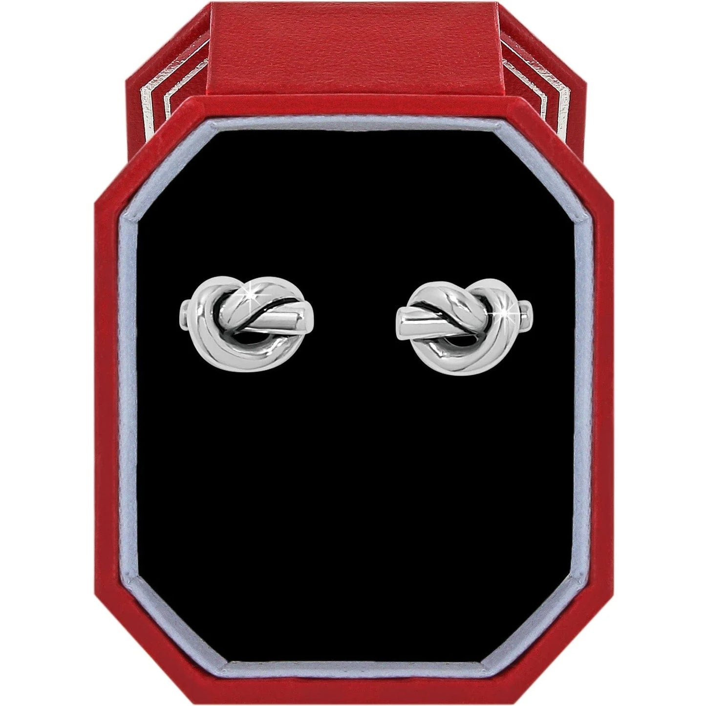 Brighton Interlock Single Knot Silver Post Gift Box