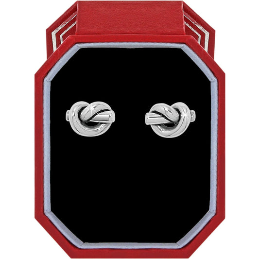 Brighton Interlock Single Knot Silver Post Gift Box