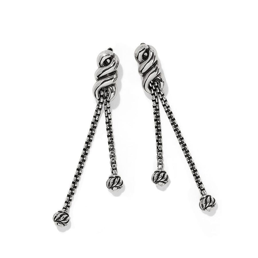 Brighton Interlok Twist Double Post Drop Earrings