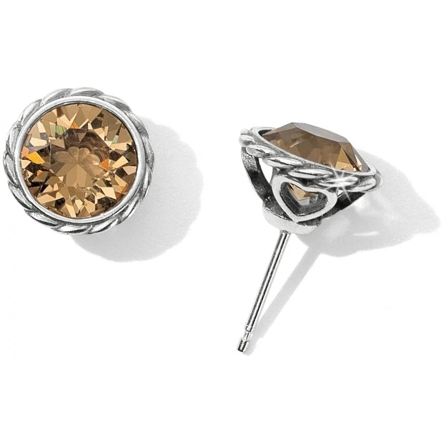 Brighton Iris Stud Earrings(MULTIPLE COLORS)