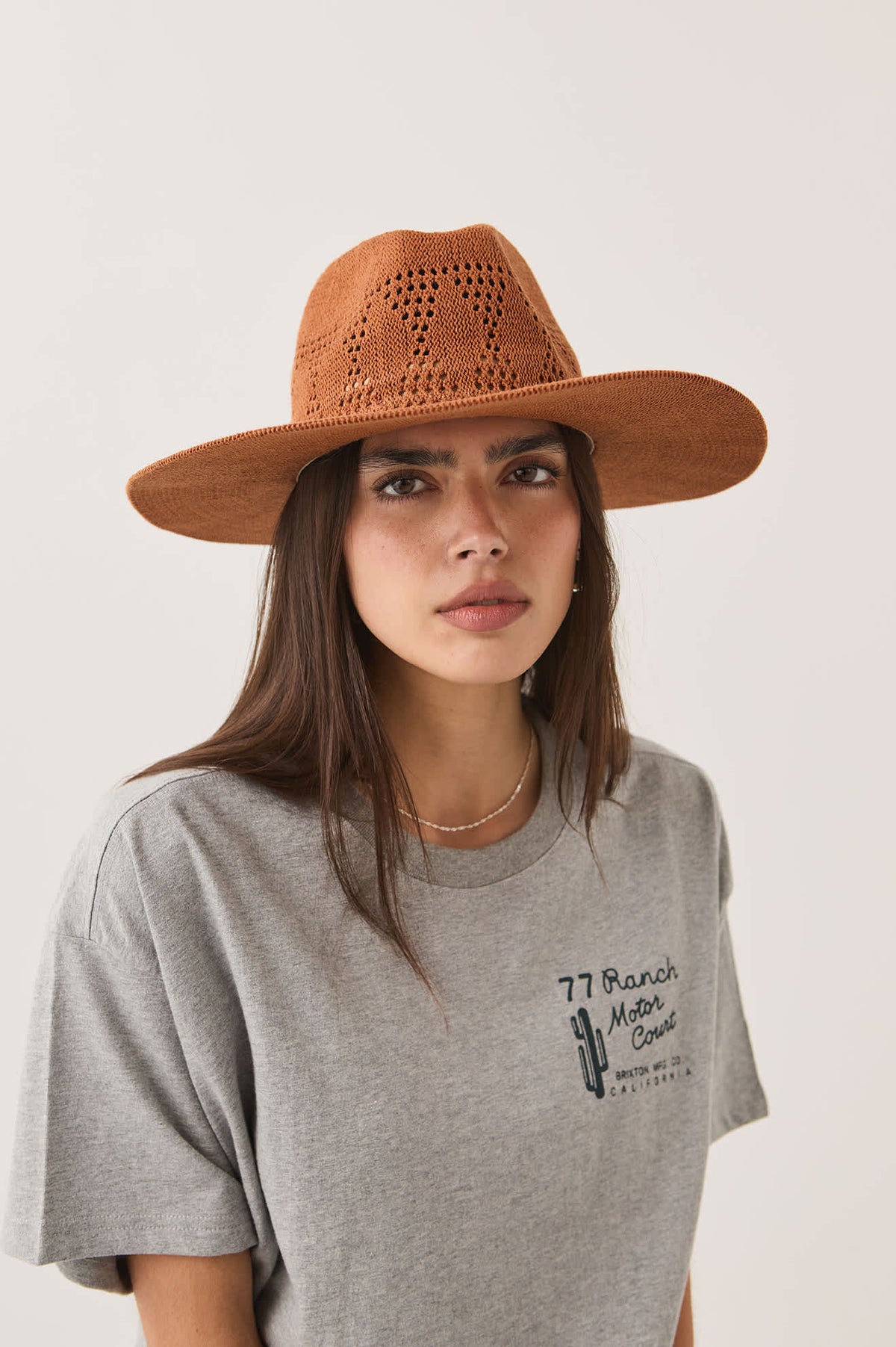 Brixton Sophia Knit Packable Hat - Caramel