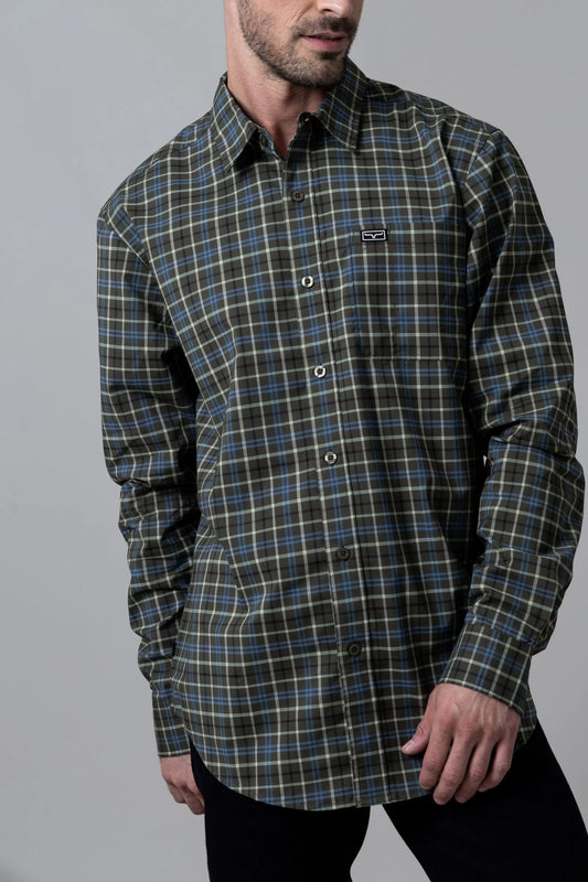 Kimes Ranch Lucas  Shirt (Natural or Army Plaid)