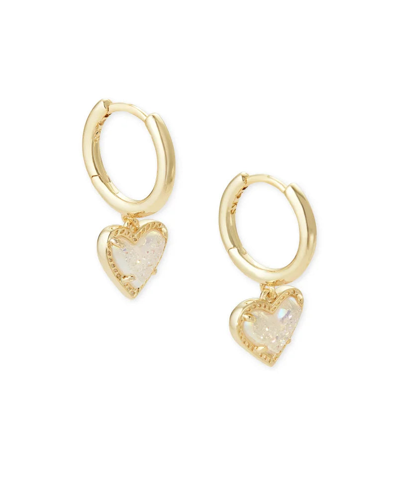 Kendra Scott Ari Heart Huggie Earring (Multiple Colors)