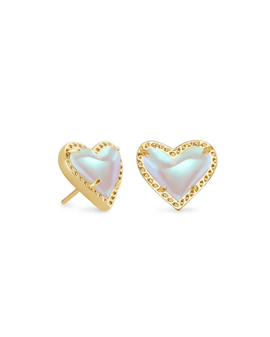 Kendra Scott Ari Heart Stud Earring Gold (multiple colors)