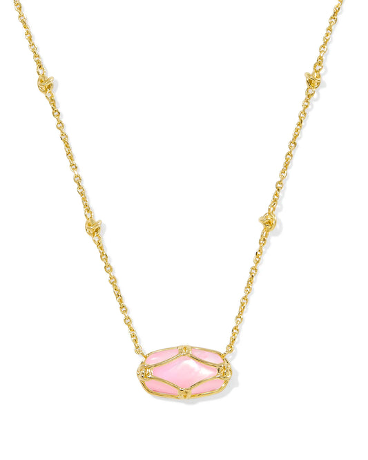 Kendra Scott Elisa Lattice Frame Necklace (Multiple Colors)