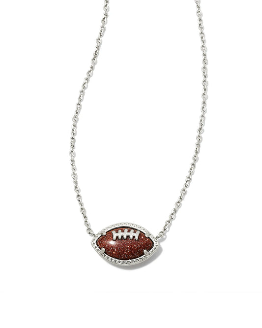 Kendra Scott Football Short Pendant Necklace(Gold or Silver)