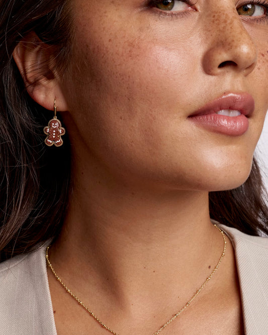 Kendra Scott Gingerbread Gold Drop Earrings