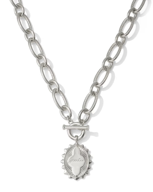 Kendra Scott Grandma Grandma Silver Link and Chain Necklace