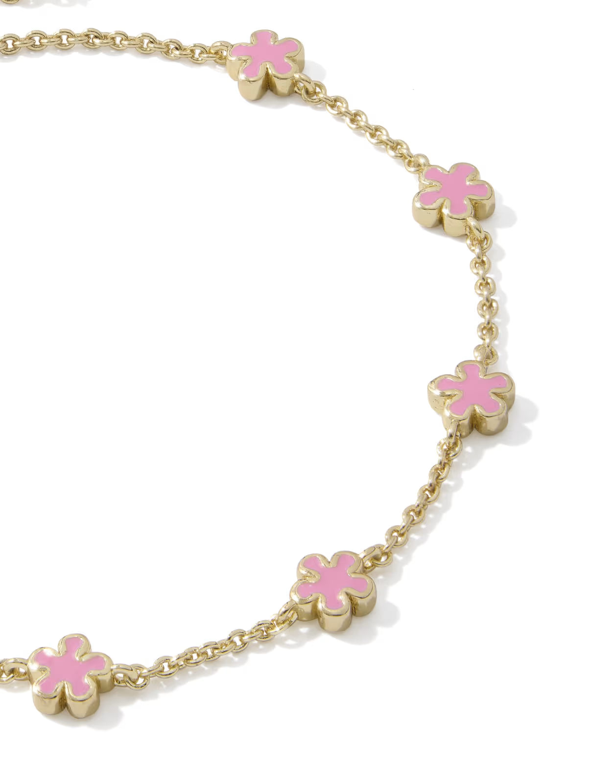 Kendra Scott JANE DELICATE CHAIN BRACELET GOLD DARK PINK ENAMEL