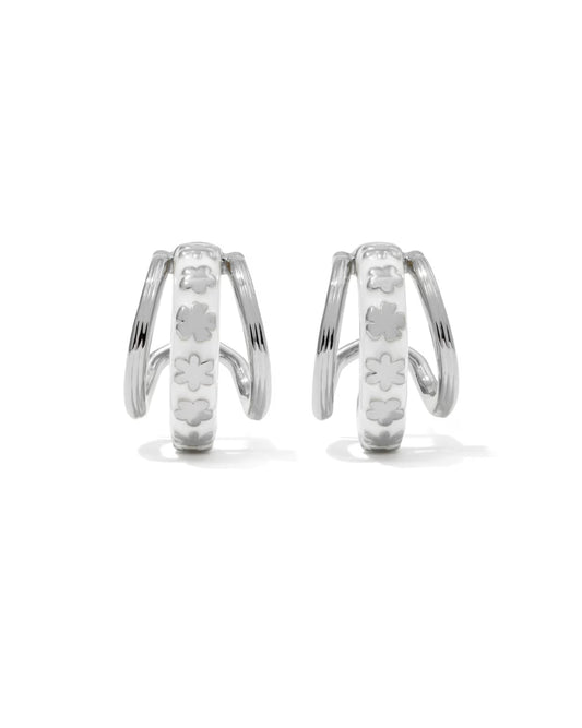 Kendra Scott Jane Silver Huggie Earrings
