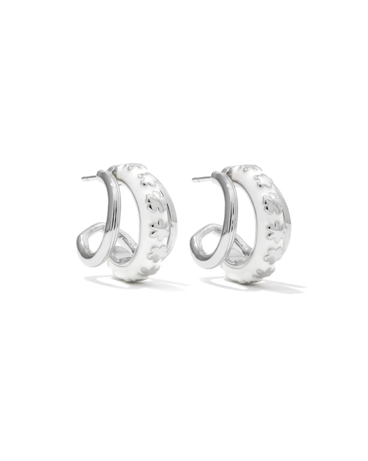 Kendra Scott Jane Silver Huggie Earrings