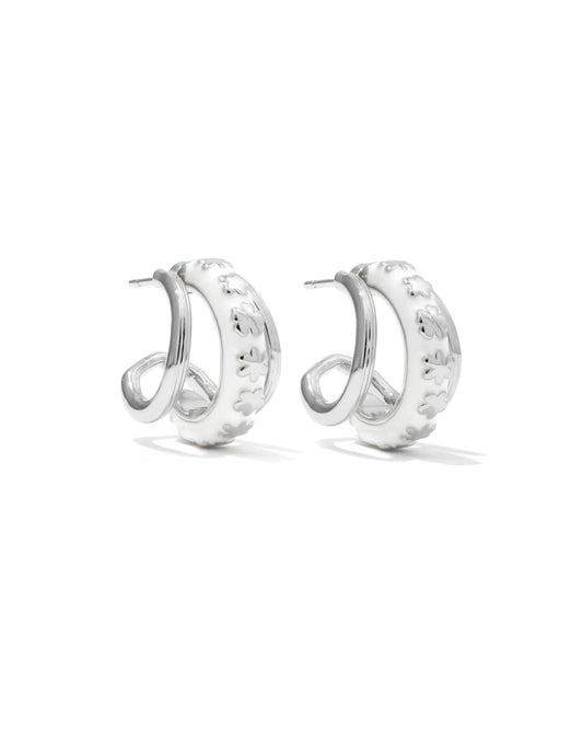 Kendra Scott Jane Silver Huggie Earrings