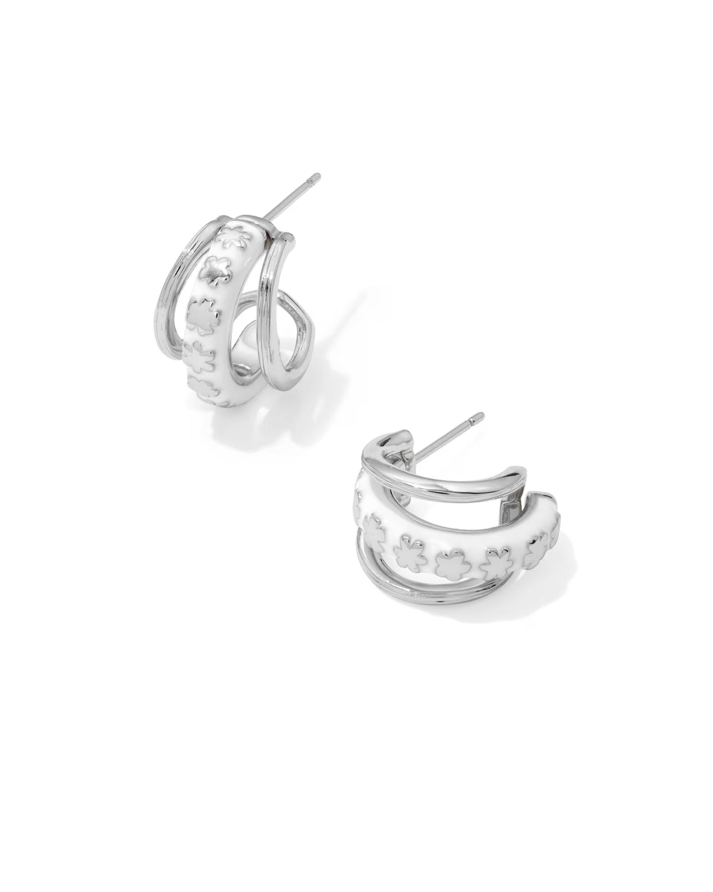 Kendra Scott Jane Silver Huggie Earrings