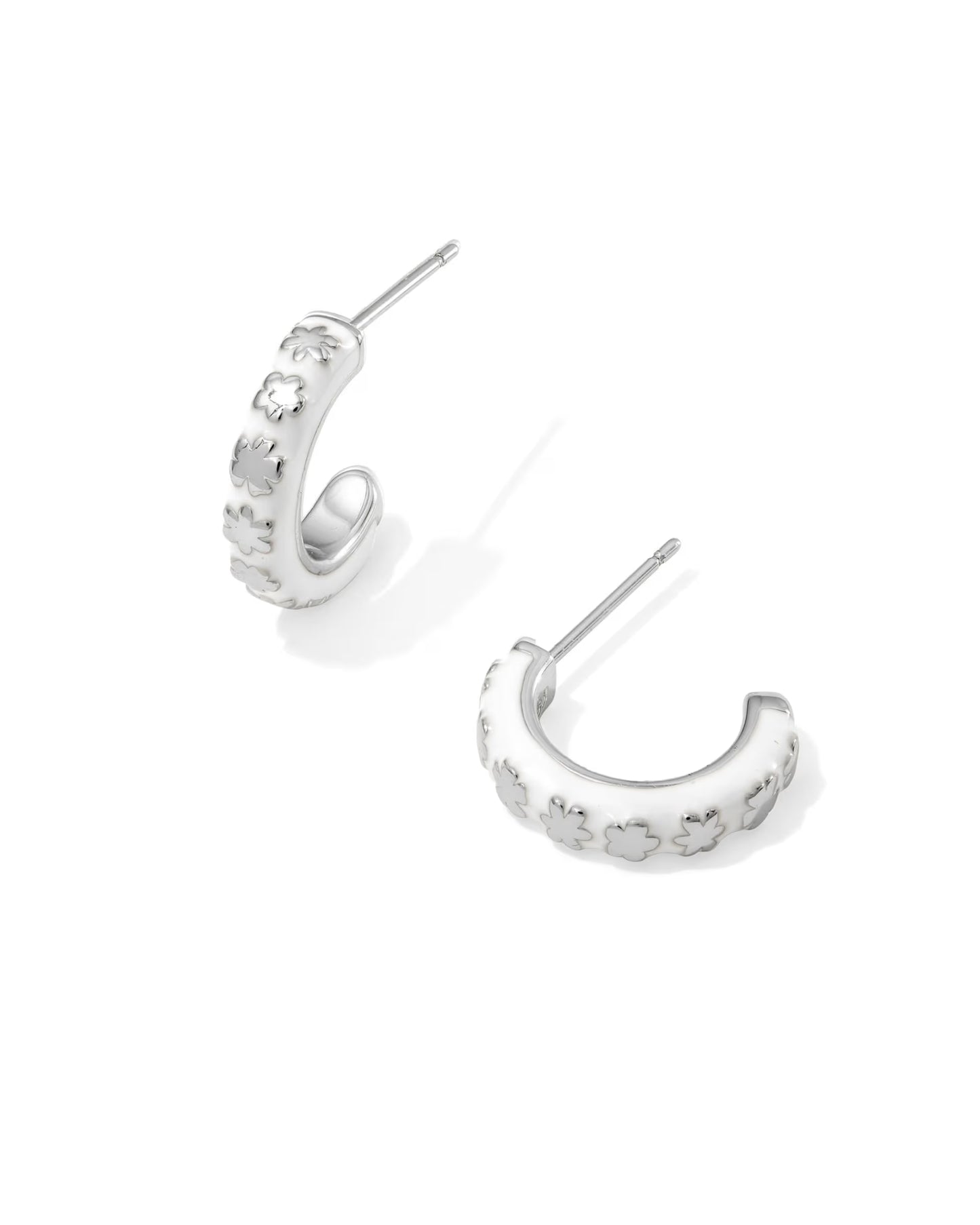 Kendra Scott Jane Silver Huggie Earrings