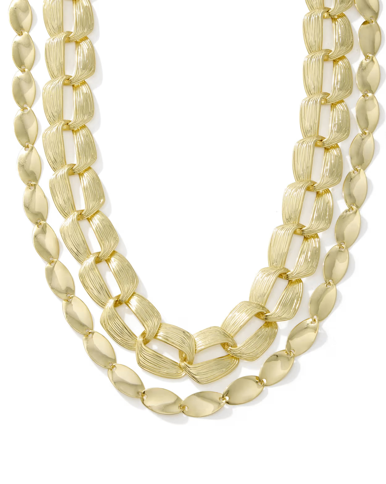 Kendra Scott Kira Gold Chain Multi Strand Necklace