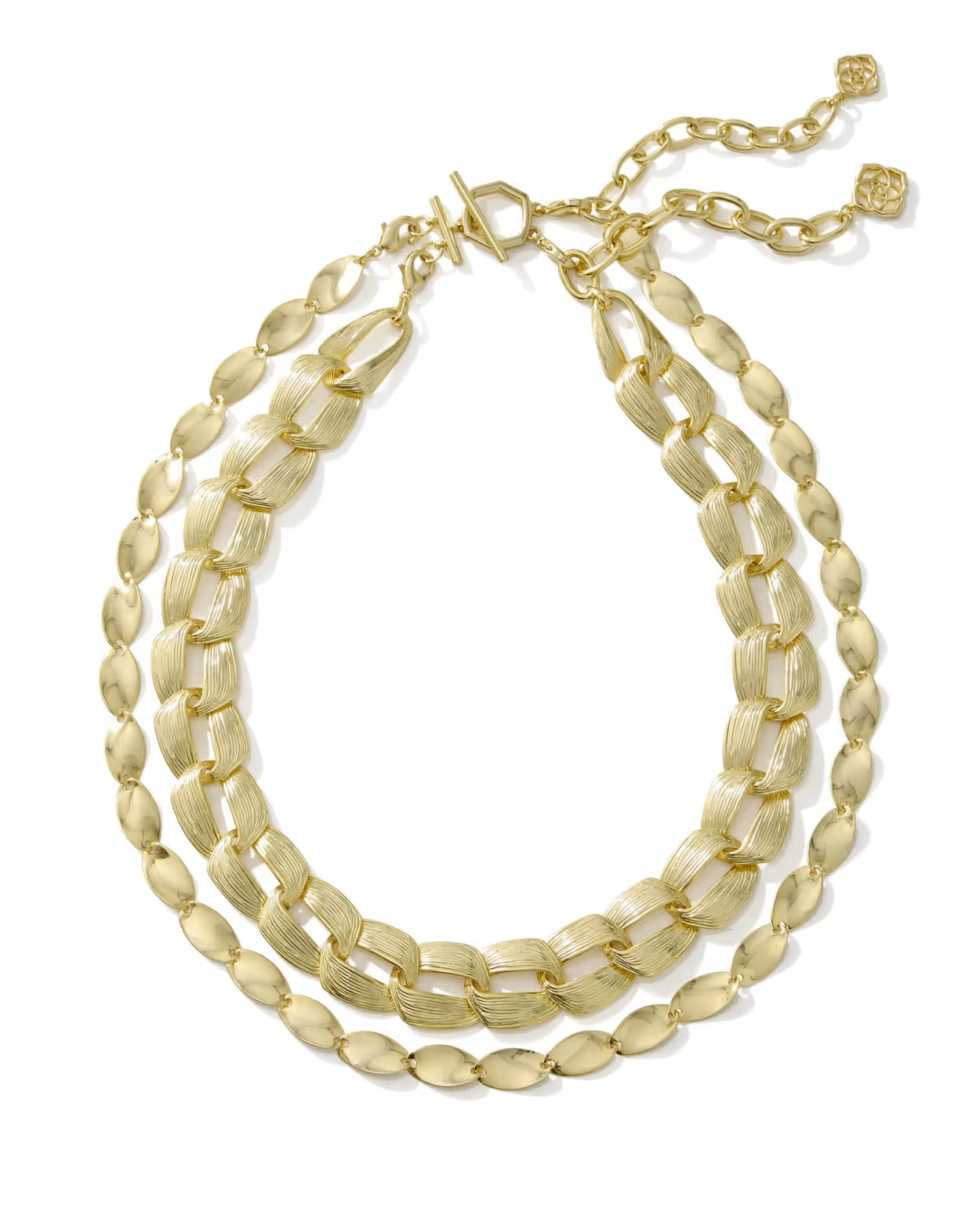 Kendra Scott Kira Gold Chain Multi Strand Necklace