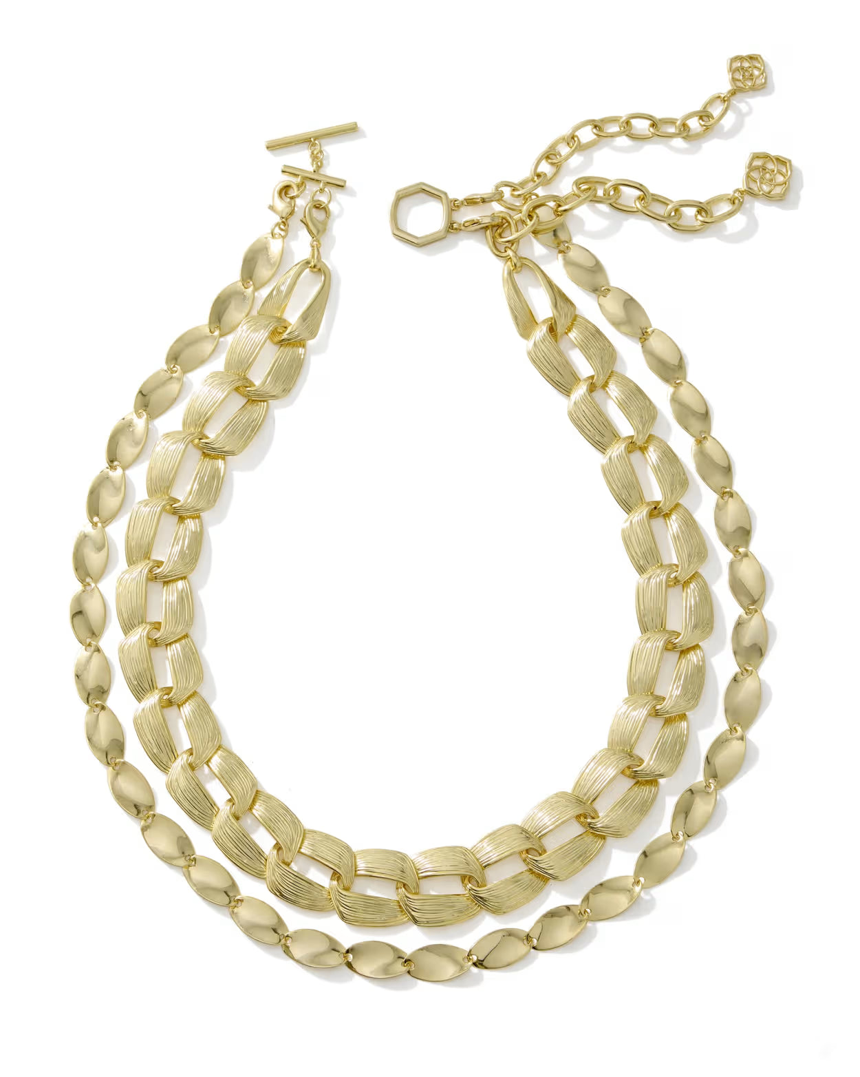 Kendra Scott Kira Gold Chain Multi Strand Necklace