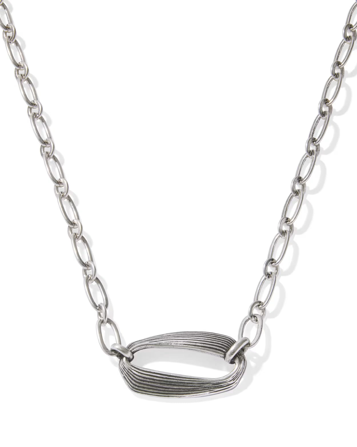 Kendra Scott Kira Vintage Silver Short Pendant Necklace