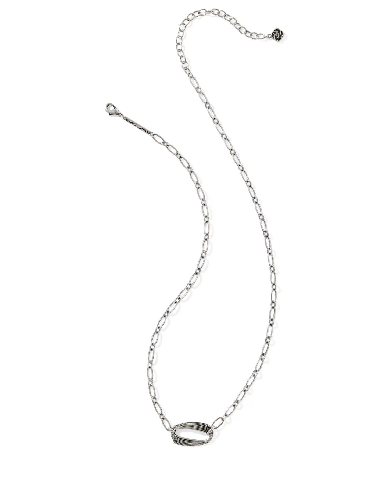 Kendra Scott Kira Vintage Silver Short Pendant Necklace