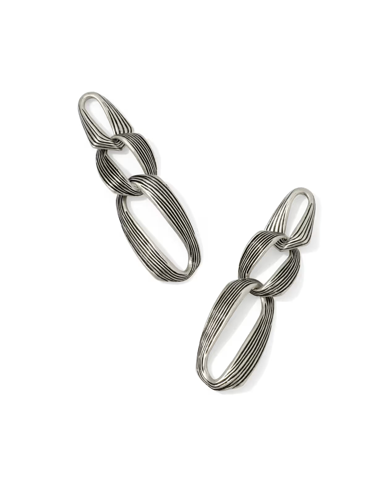 Kendra Scott Kira Vintage Silver Statement Earrings