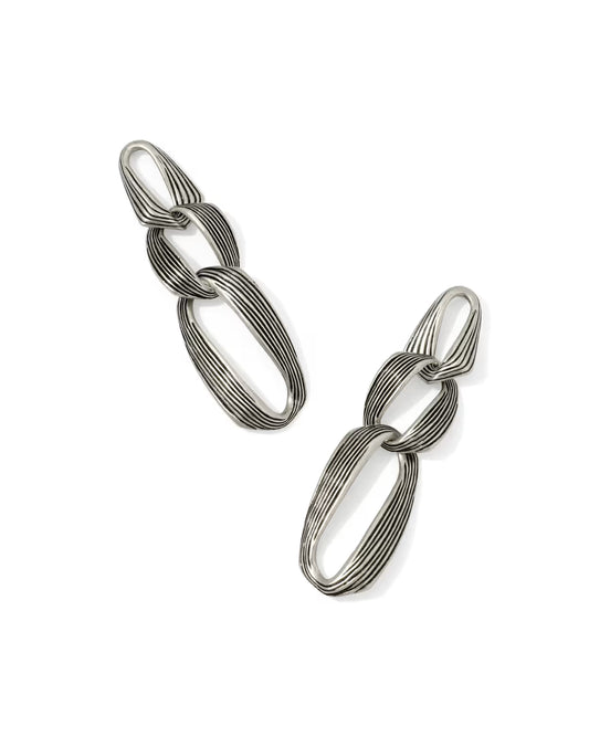 Kendra Scott Kira Vintage Silver Statement Earrings