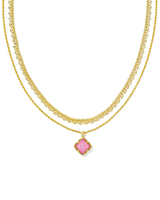 Kendra Scott Mallory Rose Multi Strand Necklace (Multiple Colors)