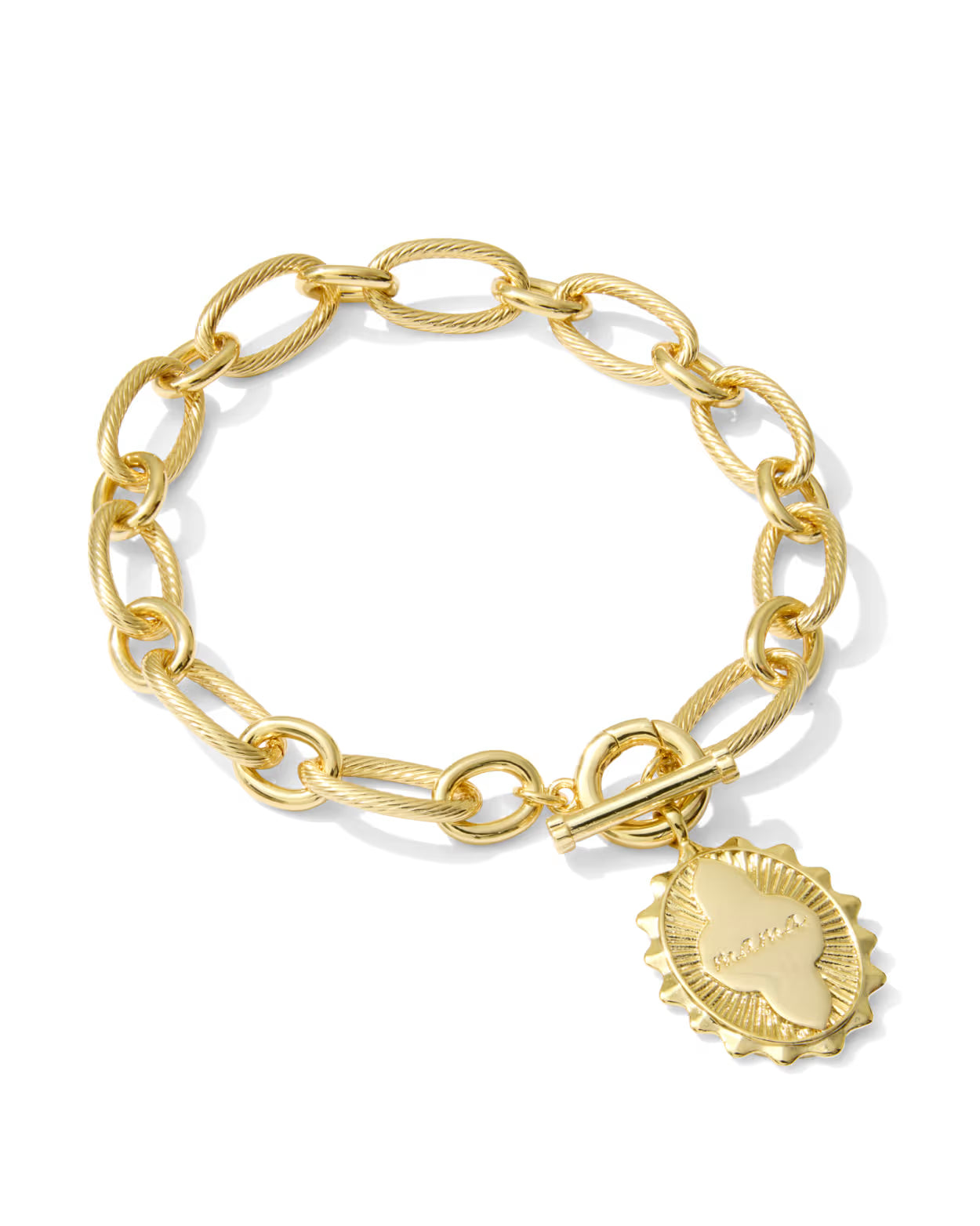 Kendra Scott Mama Gold Link and Chain Bracelet