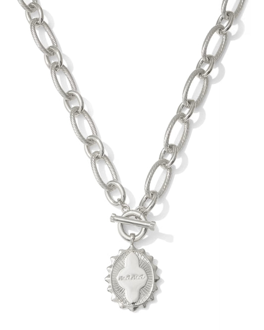 Kendra Scott Mama Silver Link and Chain Necklace