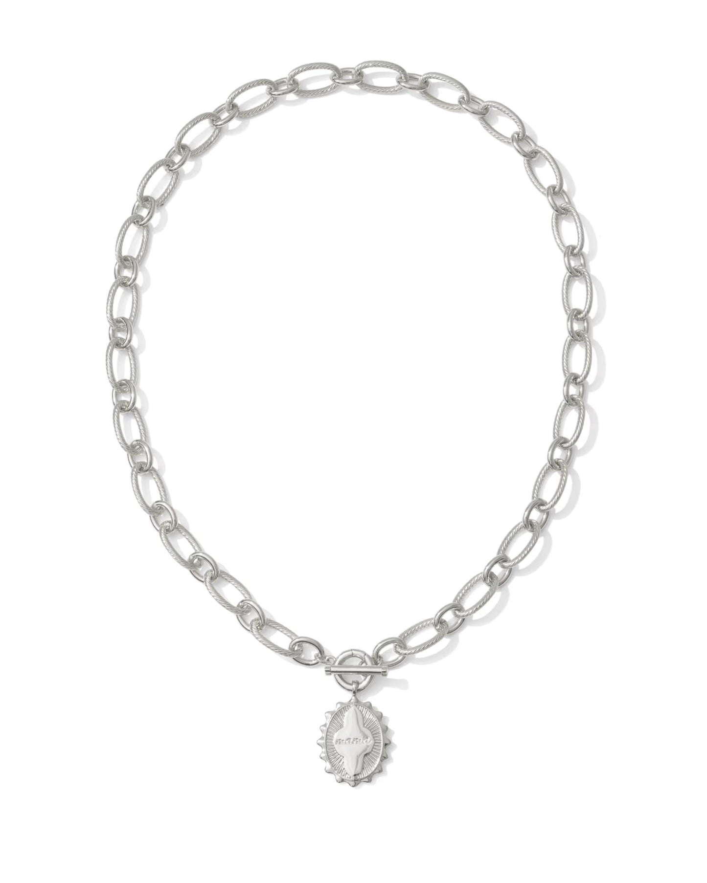 Kendra Scott Mama Silver Link and Chain Necklace