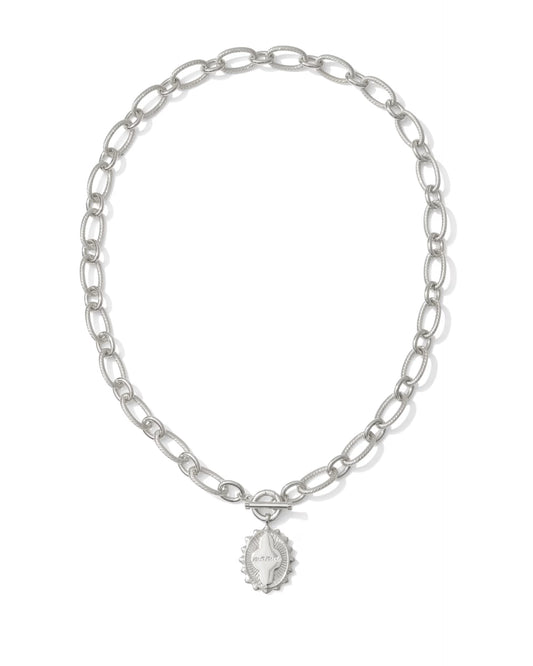 Kendra Scott Mama Silver Link and Chain Necklace