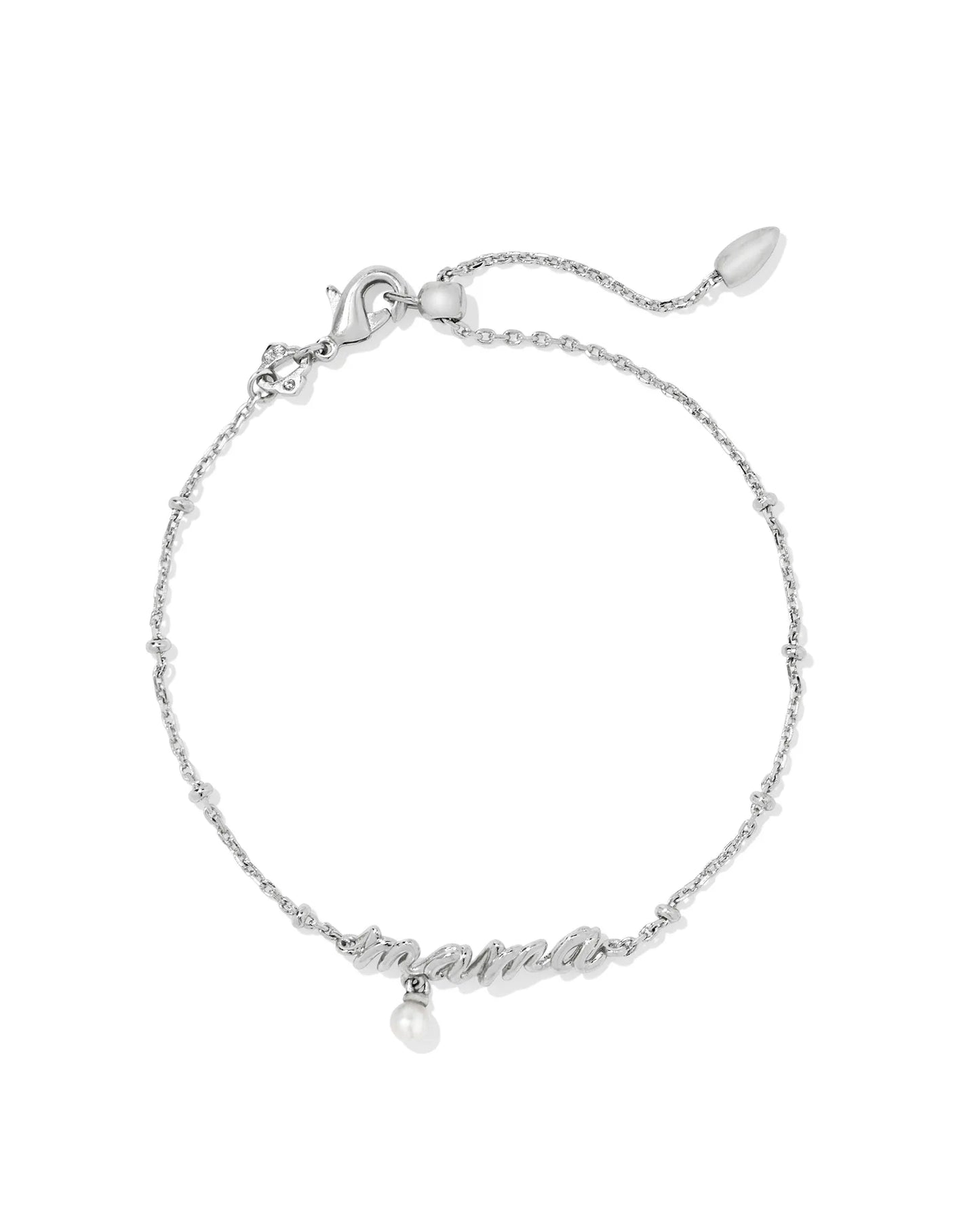 Mama Script Delicate Chain Bracelet ( Silver and Gold)
