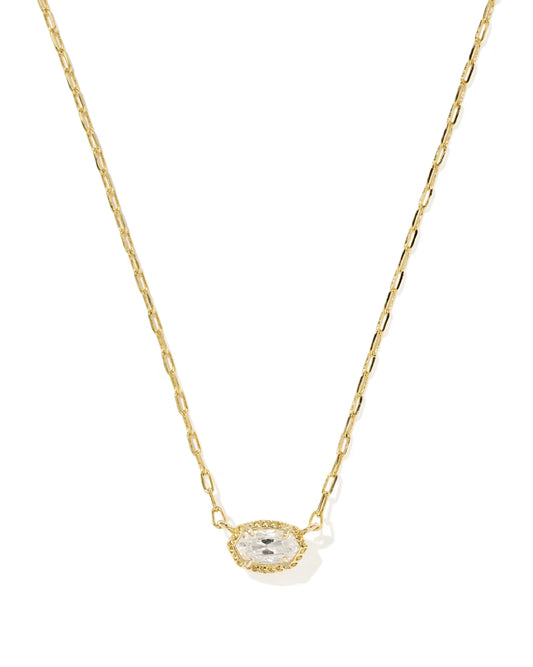 Kendra Scott Mini Elisa Luxe Gold Pendant Necklace