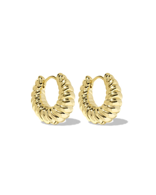 Kendra Scott Sandy Gold Huggie Earrings