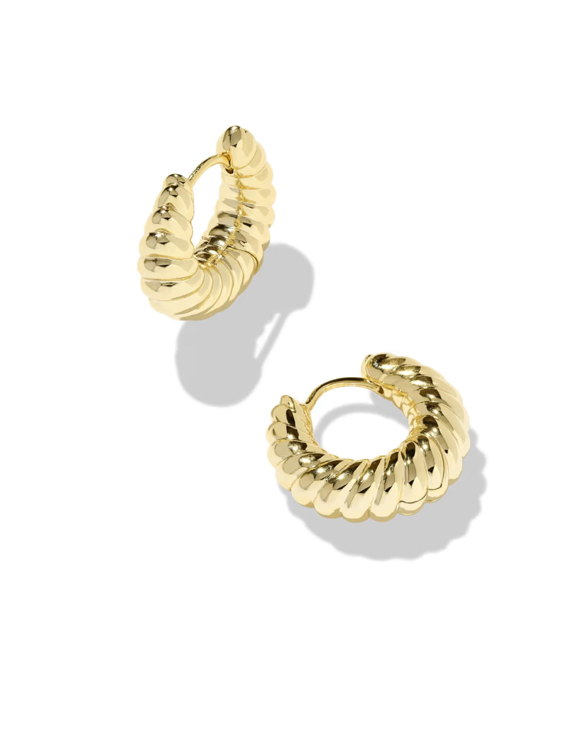Kendra Scott Sandy Gold Huggie Earrings