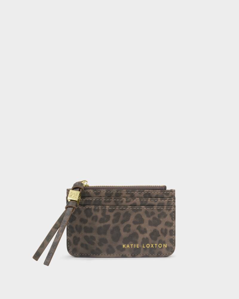 Katie Loxton Gift Boxed Coin & Cardholder (Leopard or Raspberry Pink)