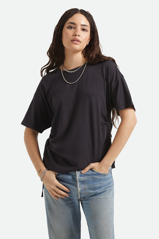 Brixton Black CAREFREE ORGANIC GARMENT DYE CINCH T-SHIRT