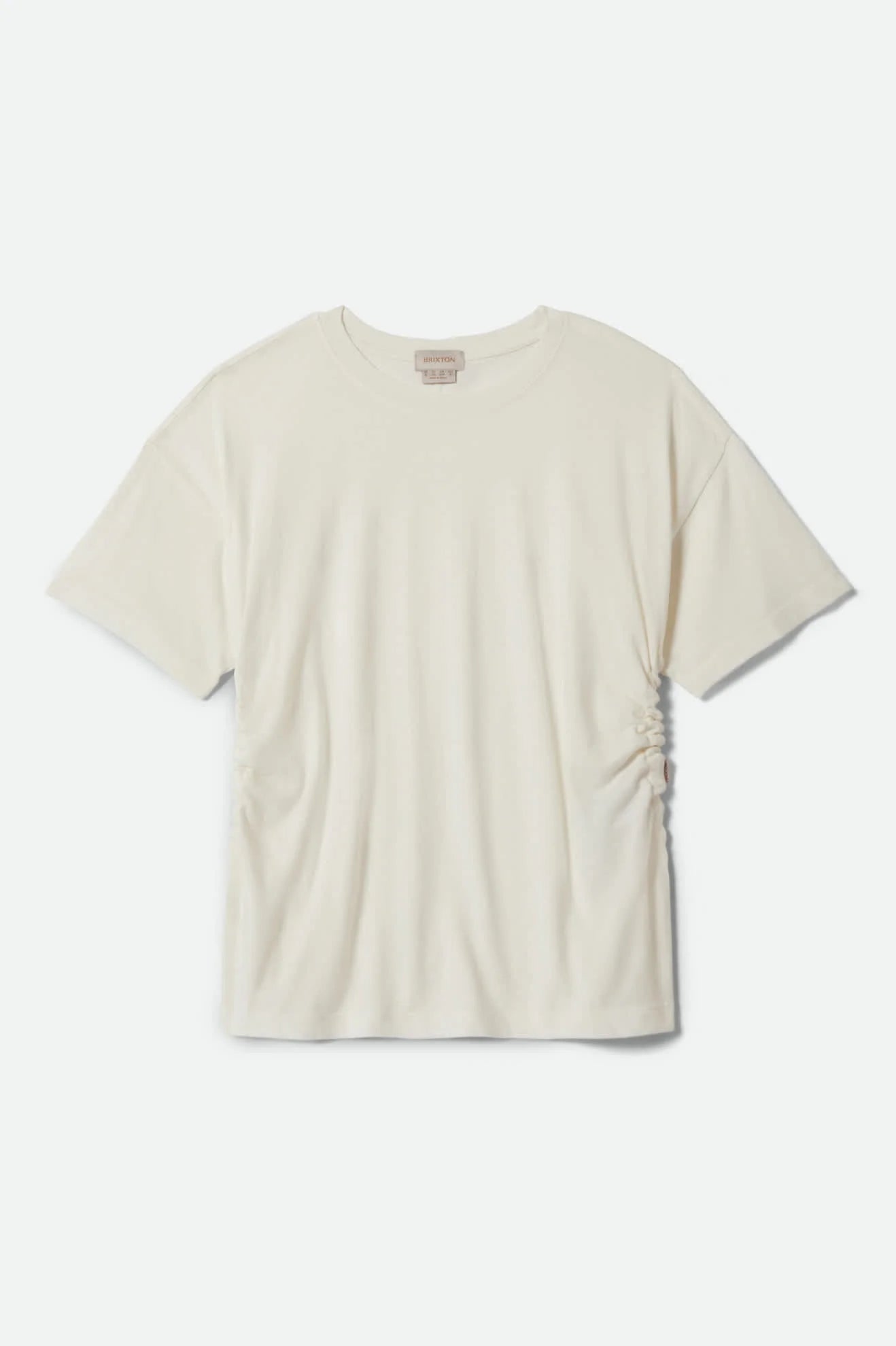 Brixton Off-White CAREFREE ORGANIC GARMENT DYE CINCH T-SHIRT