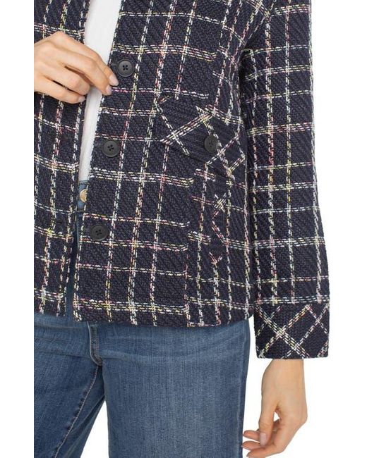 Liverpool Windowpane Pleated Back Jacket