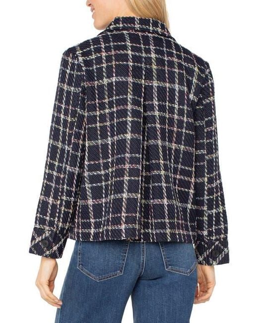 Liverpool Windowpane Pleated Back Jacket