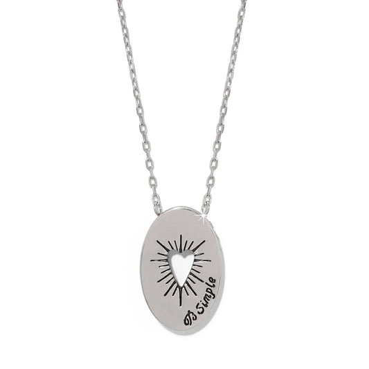 Brighton Love Message B Simple Necklace