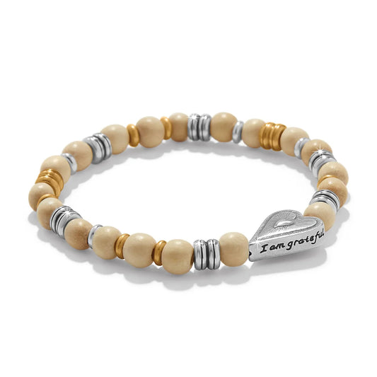 Brighton Love Messages I Am Grateful Stretch Bracelet