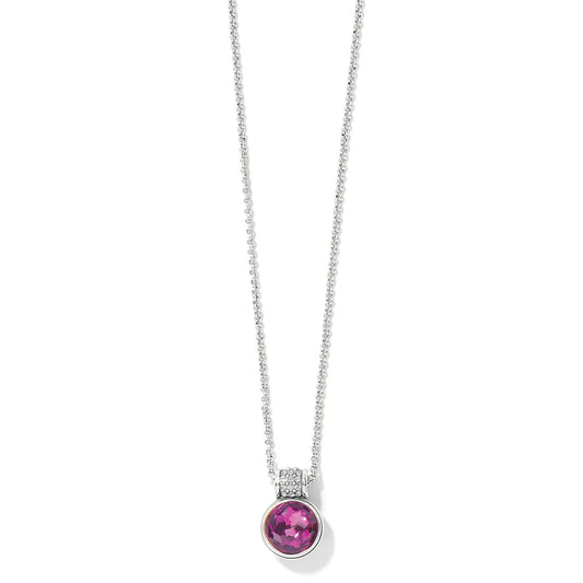 Meridian Aurora Crystal Petite Necklace in Amethyst