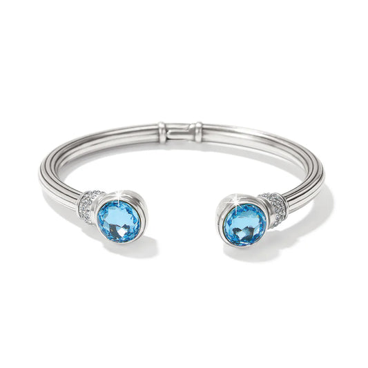 Meridian Aurora Petite Hinge Bangle in Aqua